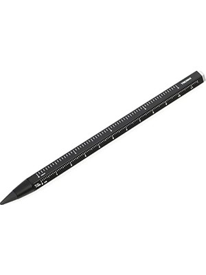 Odea Constructıon Endless – PEN20/BK – Sürdürülebilir Sonsuz Yazma Ucu ile Çoklu Görev Kurşun Kalem – Santimetre/inç Cetvel, 1:20/1:50 Skala – Siyah – -Orijinal