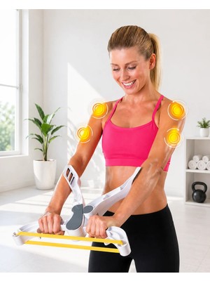 Elivora Taşınabilir Direnç Bantlı Ev Fitness Kol Güçlendirme Aleti