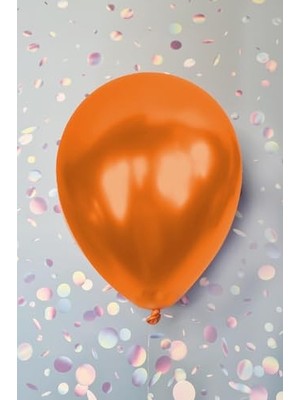 Odea Metalik Turuncu Balon 12 30 cm Metalik Balon 10LU Paket