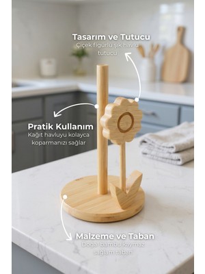 Empressco Şık ve Kullanışlı Patya Papatya Kağıt Havluluk B3923