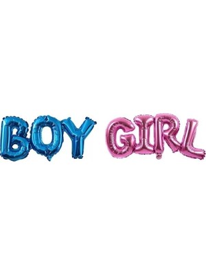 Odea Cinsiyet Partisi Boy Girl Folyo Balon Set