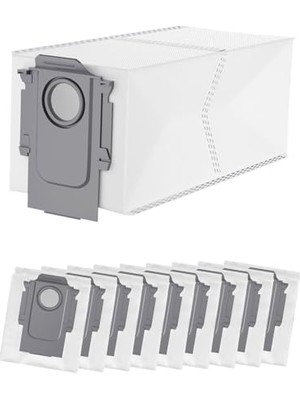 Odea Roborock Q Revo/qrevo Pro/qrevomaxv/qrevo Curv/s8 MAXVULTRA/S8MAX Ultra/qrevo Edge/qrevo S/qrevo Plus/qrevo Master/orevo Slim Için 10 Adet Elektrikli Süpürge Torbası