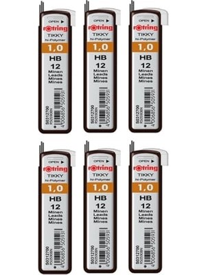 Odea Tikky Hi-Polymer 1.0 Hb Kalem Ucu, 12'li Set