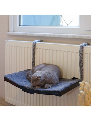 Odea Kedi Petek Kalorifer Radyatör Yatağı Askılı Kedi Yatağı Hamağı TERASI47X 27,5 cm 18 kg