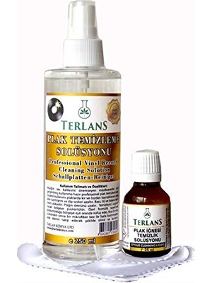 Odea Terlans Retro Plak ve Iğne Temizleme Bakım Seti (Gramofon Pikap & Plak Çalar) Vinyl Record & Stylus Cleaning Solution