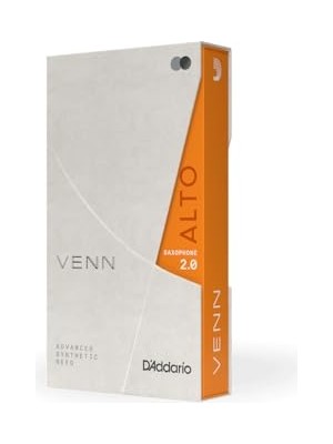 Odea D'addario Venn G2 Sentetik Alto Saksafon Kamışları - Polimer Elyafların Gelişmiş Sentetik Kamış Yapısına Sahip Alto Saks Kamışları, Reçine, Doğal Kamış - Mukavemet 2.0