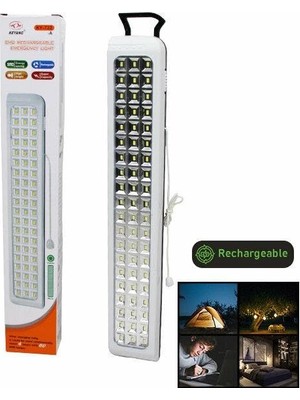 Aesco 60 Smd LED Şarjlı Işıldak Fener ve Acil Durum Işığı 47 cm