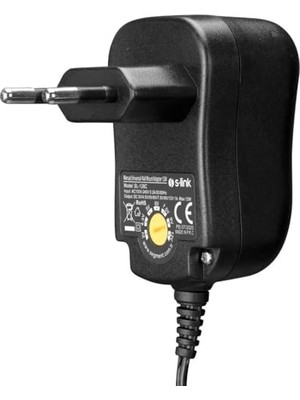 Odea SL-128C 3 Volt - 12 Volt 1 Amper Ayarlı 8 Uçlu Swıtch Mode Plastik Kasa Adaptör
