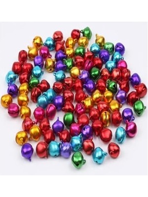 Odea Tineke 12 mm Karışık Renk Kulplu Zil,çan,çıngırak,metal Amigurumi Zili,takı Aksesuar Yapımı (100)