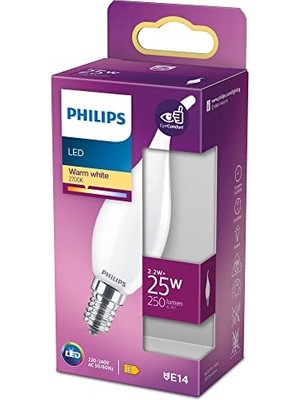 Odea Philips LED Classic 25W BA35 E14 Mum Tipi Ww Dim Edilmez Ampul          [enerji Sınıfı E]