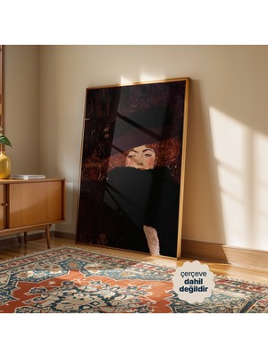 Persona Istanbul Gustav Klimt "dame Mit Hut Und Federboa" - Sanat Posteri (Çerçevesiz)