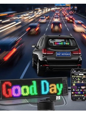 Elivora Rgb LED Yazı Paneli Telefon Kontrollü Kayan Yazı Animasyonlu Ekran