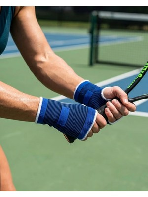 Elivora 2 Adet Sporcu Bilek Desteği Esnek Nefes Alabilir Örgü Tasarım