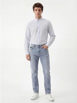 Loft Oscar Relaxed Tapered Buz Mavisi Erkek Jean Pantolon LF2043868