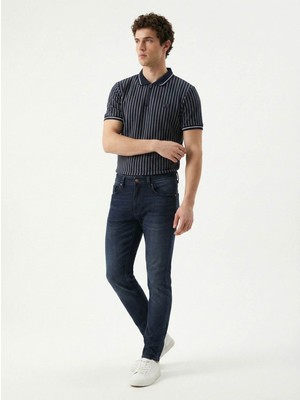 Loft Ricardo Slim Fit Koyu Indigo Erkek Jean Pantolon LF2042894