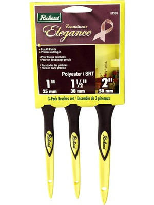 Nacario Richard 81309 Elegance Fırça Seti, Paket (1", 1-1/2", 2"), 3 Paket