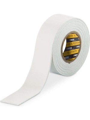 Nacario Sgs Çift Taraflı Köpük Bant, Beyaz, 50MM x 2mt, Güçlü Yapışkanlı