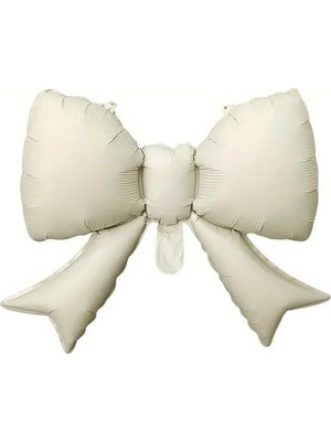 Nacario Kurdele Fiyonk Folyo Balon Krem, 5575643563