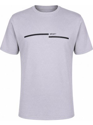 Trender What Baskı Süpreme Gri Erkek T-Shirt 226-34