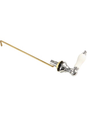 Nacario Kingston Brass Ktpls1 Victoria Tuvalet Tankı Kolu, Porselen Kulp, Parlak Krom