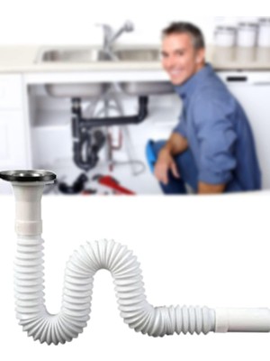 Nacario Mobee Pratik Tekstil Körüklü Plastik Lavabo Gider Borusu Hortum 1410