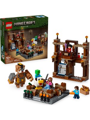 Nacario LEGO Minecraft Orman Malikanesi Dövüş Ringi 21272-10 Yaş Üzeri Kız ve Erkek Çocuklar Için Tavuk Jokey ve Duruşu Ayarlanabilir Büyük Domuz Minifigürleri Içeren Yaratıcı Oyuncak Yapım Seti (491 Parça)