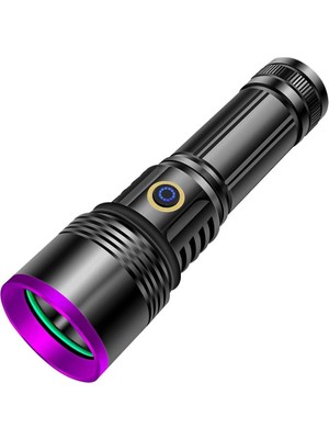 Nacario Valkyrie 365NM LED Uv El Feneri 20W Güç | 3000MAH Şarjlı Alüminyum Gövde Profesyonel Kullanım