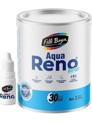 Nacario Filli Boya Aqua Reno Banyo Beyaz 2.5 Lt