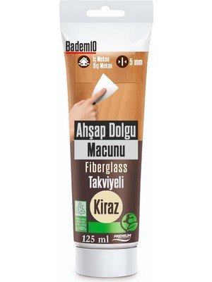 Nacario Ahşap Parke Tamir Macunu Kiraz Renk Mobilya Masa Dolgu Çatlak Çizik Giderici 125 ml Kullanıma Hazır