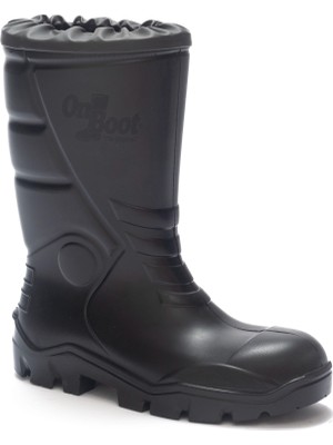 Onboot Onboot Kısa Büzgülü Soğuk, Su Geçirmez Tabanlı Iş Av ve Yağmur Çizmesi 1009
