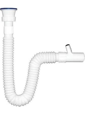 Nacario Katar Özbest Çamaşır Çıkışlı Lüx Körüklü Lavabo Sifon