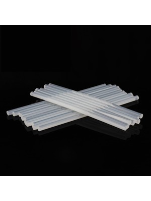 Nacario 10 Adet Ince Mum Silikon 7.4 mm Uzunluk 30 cm Çubuk Sıcak Silikon Hobi Eşya Maket Yapıştırma Slikon