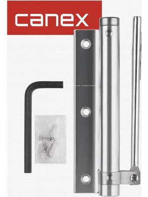 Nacario Kapı Itme Yayı, Ayarlanabilir Kapanma ve Çarpma Hızı, 162 Mm, 25-45 kg Taşıma Kapasiteli, Ahşap ve Metal Kapılar Için, 1000 mm Kapı Genişliği Uyumu, Sessiz, Otomatik Kapanma (Canex, 162 Mm)