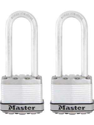 Nacario Master Lock M1XTLJ Magnum Anahtarlı Ağır Hizmet Tipi Asma Kilit, 2'li Paket Anahtarlı-Benzeri