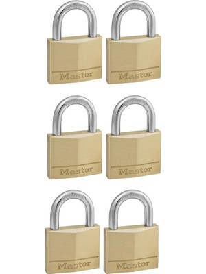 Nacario Master Lock – 140EURSIX – 6 Aynı Anda Pirinç Asma Kilit 40 mm