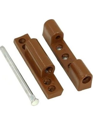 Nacario Pvc Pencere Menteşesi, Kahverengi, 74MM, Pimapen Uyumlu