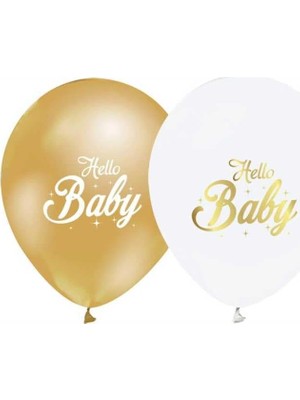 Nacario Hello Baby Latex Balon 10 Adet