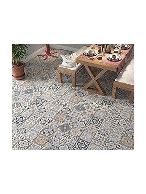 Nacario Stickerart Yer Kaplama Zemin Kaplama Folyosu 65X130 cm Turkish Tile 18