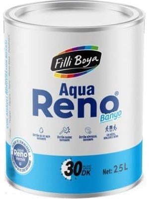 Nacario Filli Boya Aqua Reno Banyo Siyah 2.5 Lt