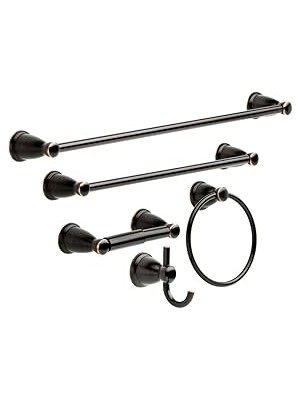 Nacario Franklin Brass KIN5PC-ORB Kinla Banyo Aksesuar Seti, 5 Parça, Yağlı Bronz