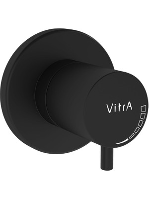 Nacario Vitra Origin A4145836WTC Ankastre Stop Valf, Mat Siyah