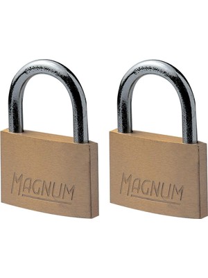 Nacario Master Lock CAD40T 2 Adet Masif Pirinçten Yapılmış Anahtarlı Büyük Asma Kilit Paketi, Altın Rengi, 5,4 x 4 x 1 cm