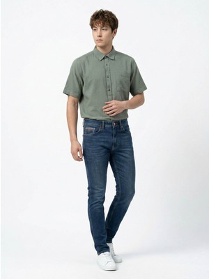 Loft Ricardo Slim Fit Koyu Indigo Erkek Jean Pantolon LF2039577