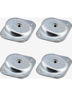 Nacario Açılı Metal 4lü Set Mobilya Ayak Bağlantı Aparatı M8 Civatalı Sehpa Masa Ayağı Tabanı Montaj Aparatı