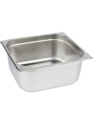 Nacario Paslanmaz Çelik Gastronom/gastronorm Küvet Gn 2/3-150 (35,4 x 32,5 x 15 Cm)