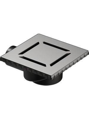 Nacario Vitra V-Flow Kare 5606976 Duş Kanalı, Yandan Çıkışlı, 15X15 Cm, Dk 100 Kapak, Mat Krom