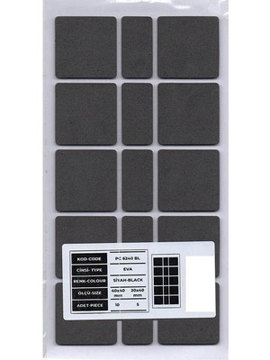 Nacario Mobilya Altı Zemin Koruyucu Eva 40 * 40MM