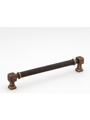 Nacario Talas Tırtıklı 256 mm Antik Bakır Metal Kulp Dayanıklı Kulpları Mobilya Çekmece Dolap Kapak Kulpu