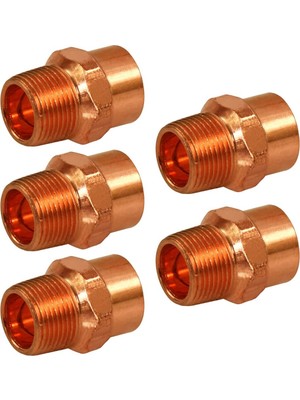 Nacario Supply Giant DDNA0034-5 Erkek Adaptör Bağlantı Ter x Mıp Bağlantıları, 3/4, Bakır