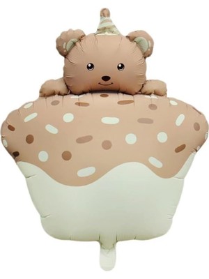 Nacario Retro Pastel Kek Folyo Balon Karamel 52.5-72.5 cm
